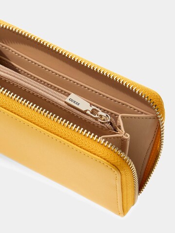 GUESS Wallet 'Janie' in Yellow