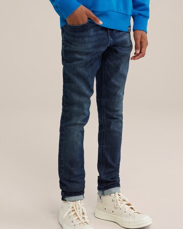 WE Fashion Skinny Jeans in Blue: front