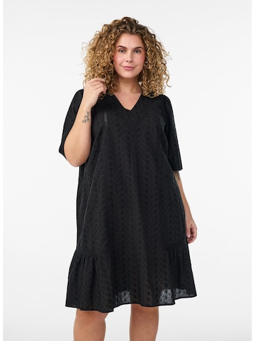 Zizzi - Vestido de verano 'Merna' en negro: frente