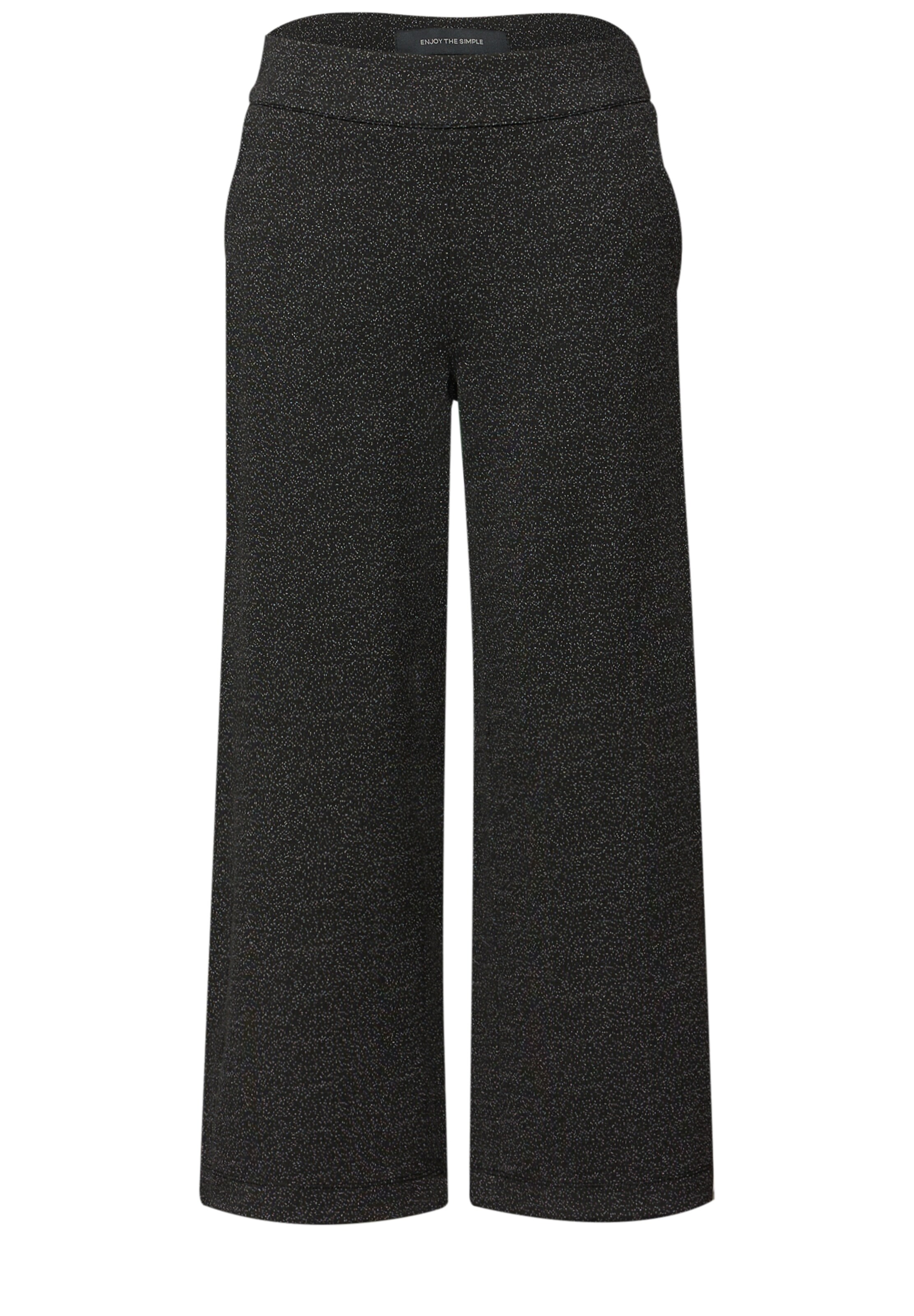 STREET ONE Loose fit Pants in Black: front