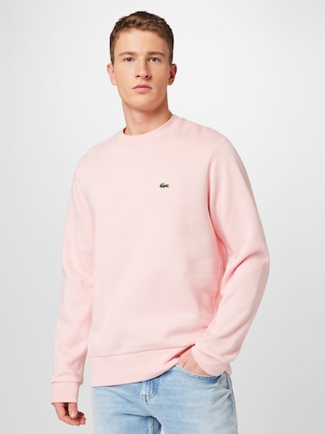 LACOSTESweater majica - roza boja: prednji dio