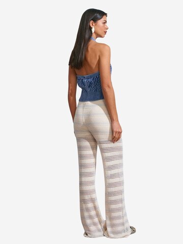 Dilvin Wide leg Broek 'Hose' in Beige: voorkant