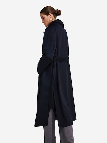 Il Lanificio Between-seasons coat in Blue