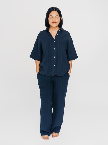 Erlich Textil Regular Fit Hemd in Blau