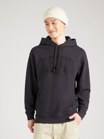 LEVI'S ® Regular Fit Sweatshirt in Schwarz: Vorderseite