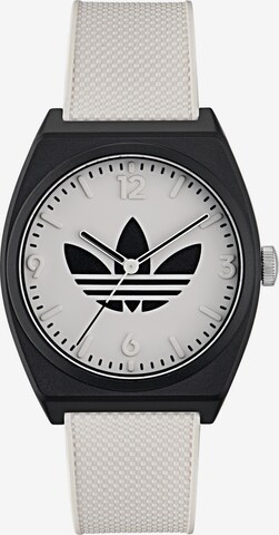 ADIDAS ORIGINALS Analoguhr 'Project Two' in Weiß: predná strana