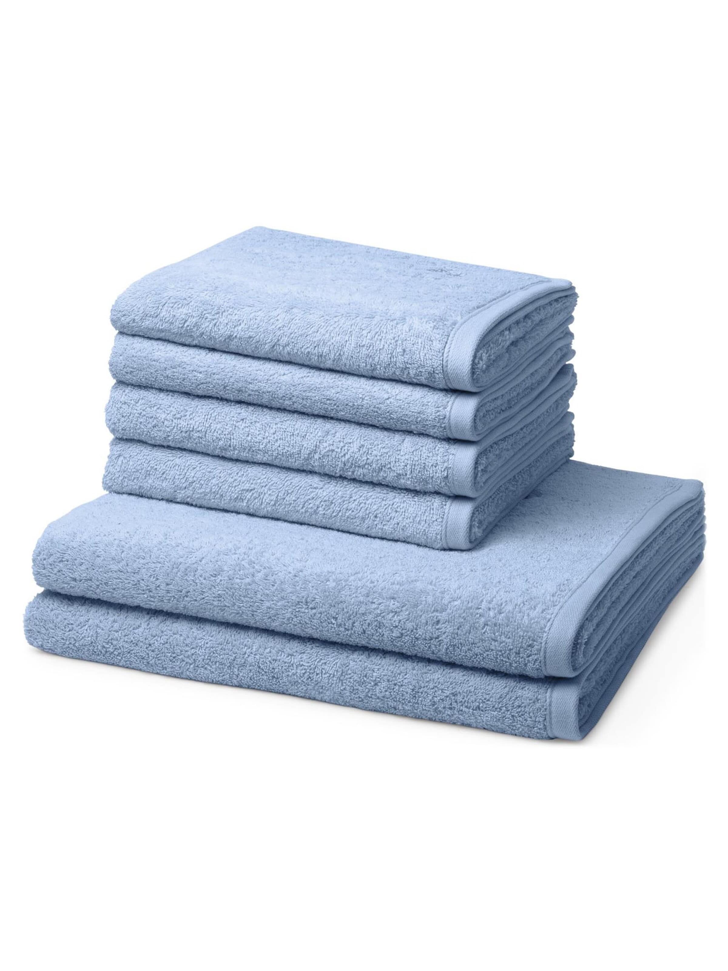 ROSS Handtuch 'Vita'‌ in Blau: Vorderseite