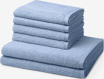 ROSS Handtuch 'Vita' in Blau: Vorderseite