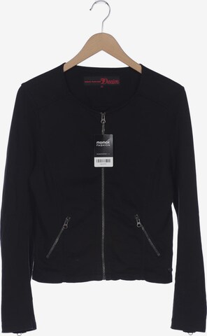 TOM TAILOR DENIM Sweatshirt & Zip-Up Hoodie in M in Black: front
