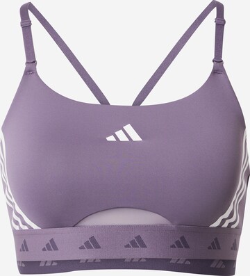 ADIDAS PERFORMANCE - Bustier Sujetador deportivo 'Aeroreact Hyperglam' en lila: frente