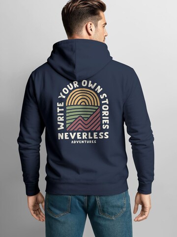Neverless Sweatshirt 'Write your Stories'‌‌‌‌‌‌‌‌‌‌ in Blau