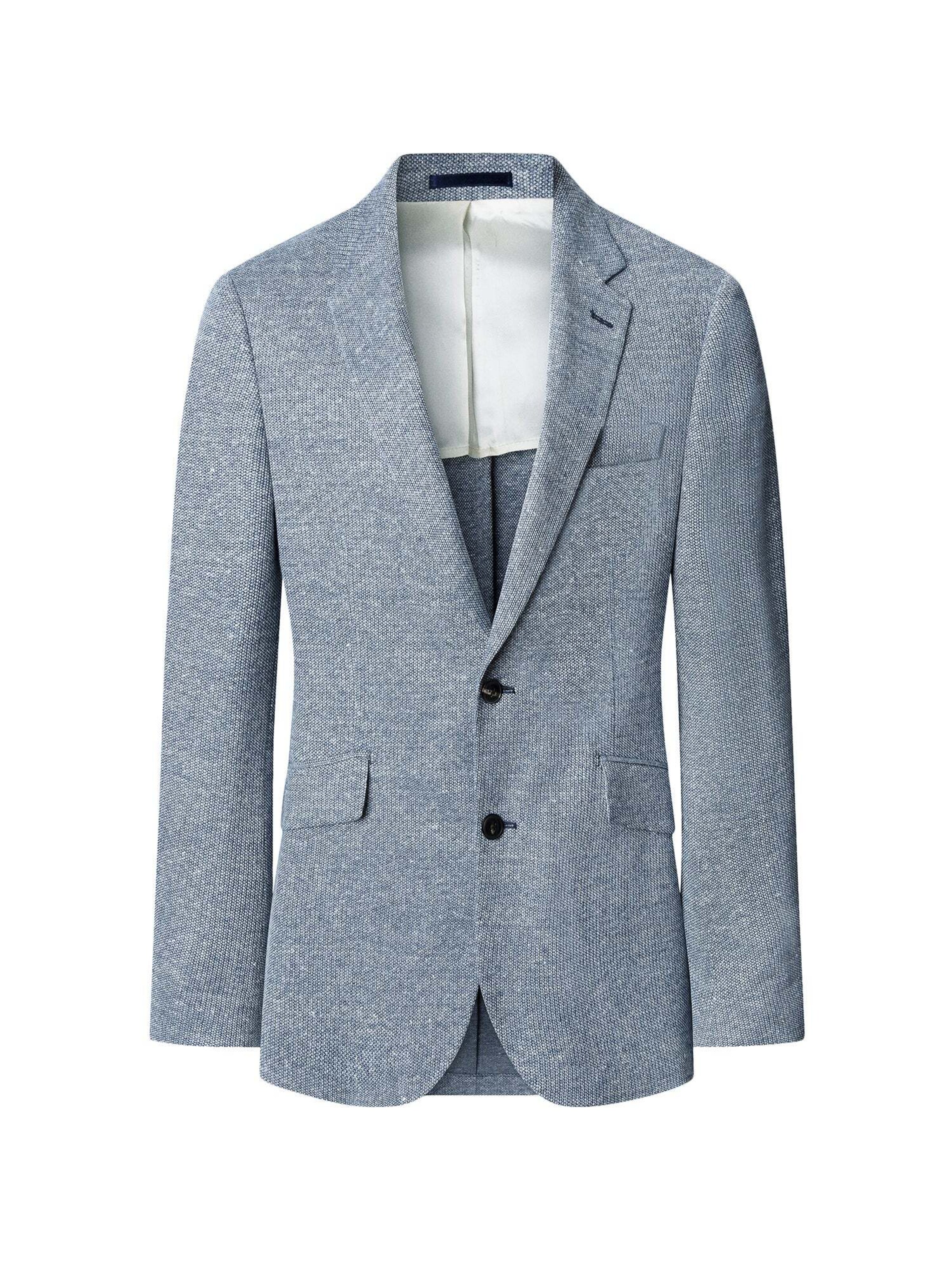 Hackett London Regular Fit Sakko in Blau: Vorderseite