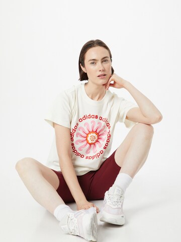 ADIDAS SPORTSWEAR T-Shirt 'Farm Rio Graphic' in Weiß