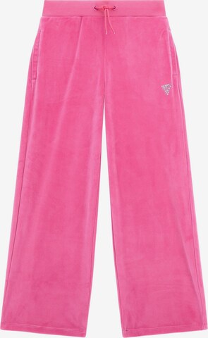 GUESS Regular Pants in Pink: front