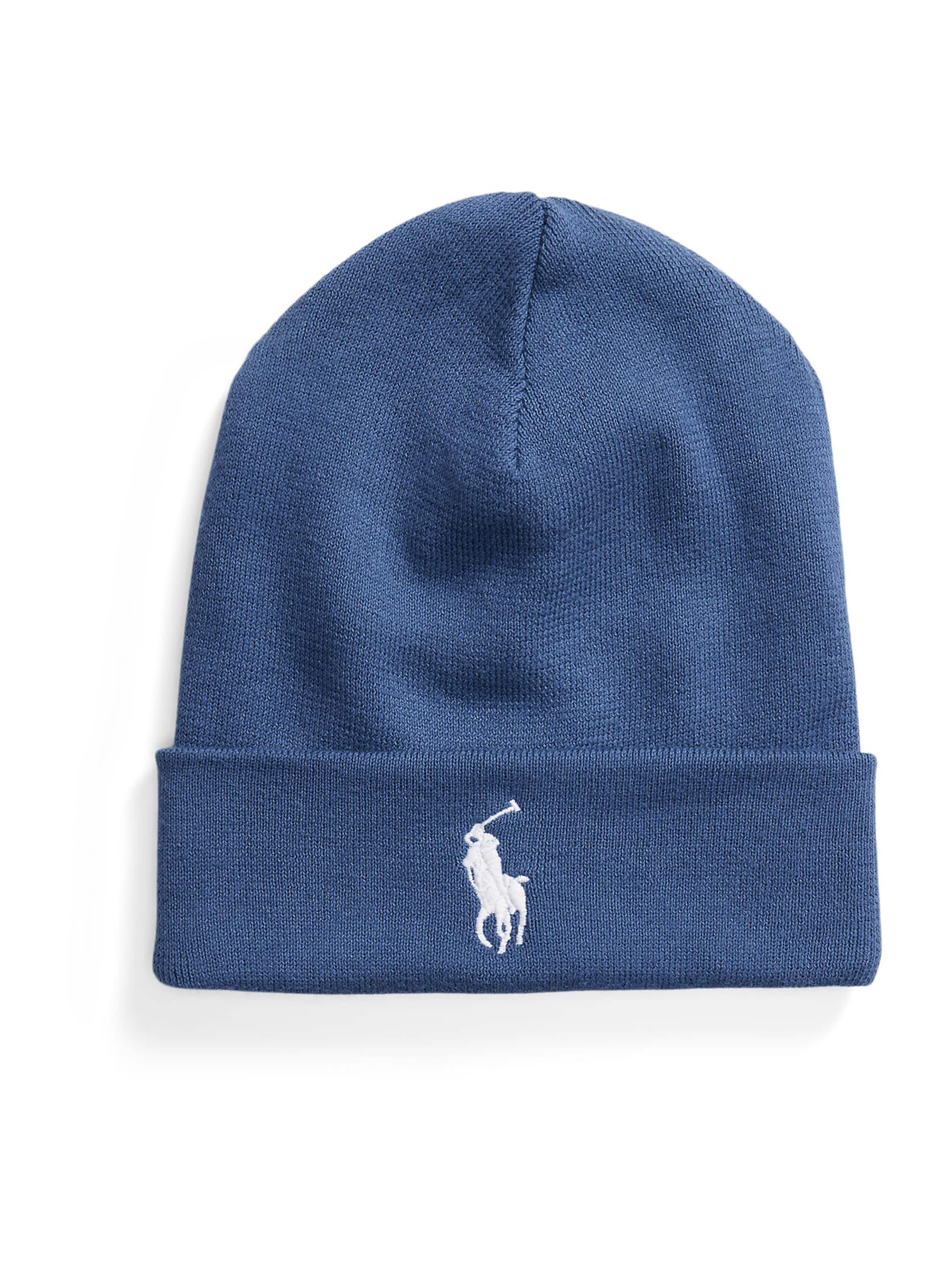Polo Ralph Lauren Шапка в синьо: отпред
