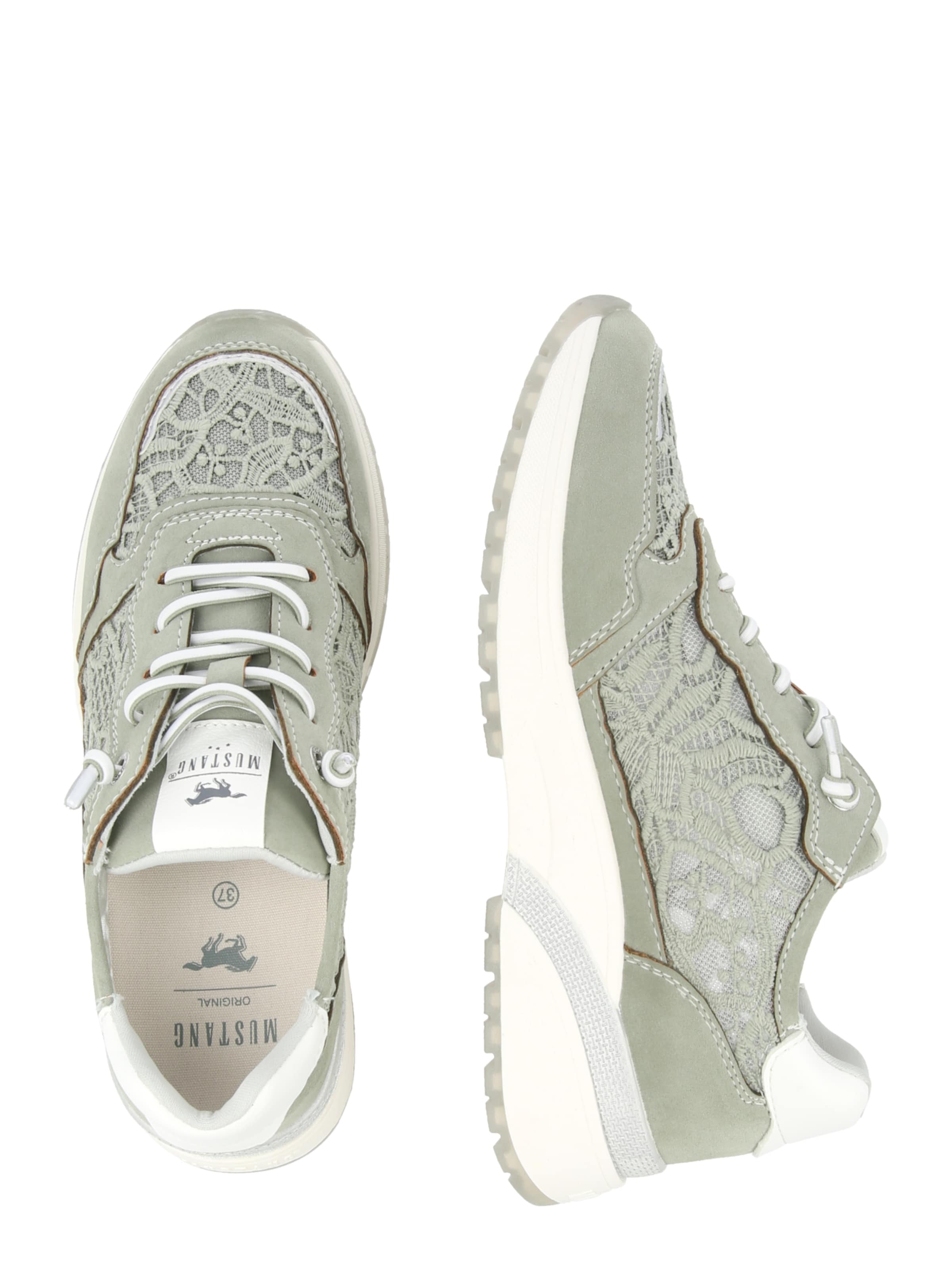 MUSTANG Σνίκερ χαμηλό σε πράσινο