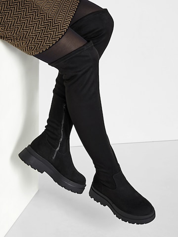 bonprix Overknees i svart