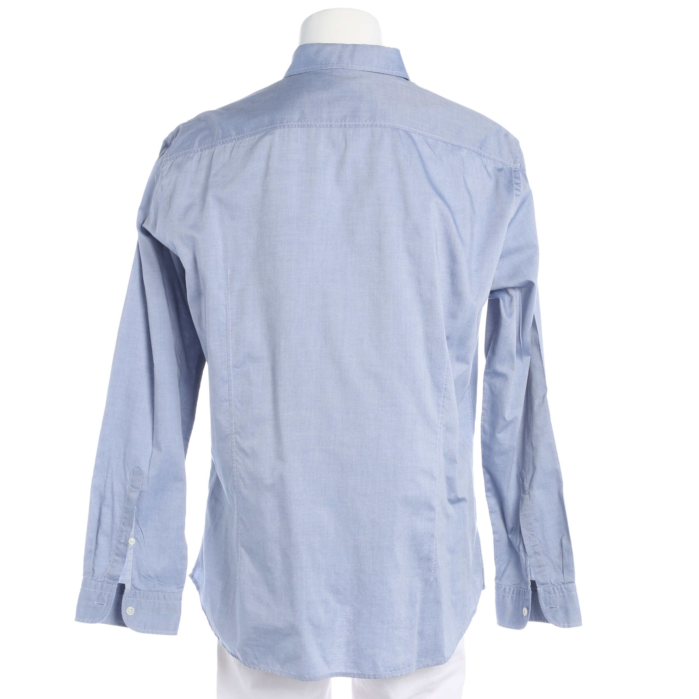 BOSS Green Button Up Shirt in XXL in Blue