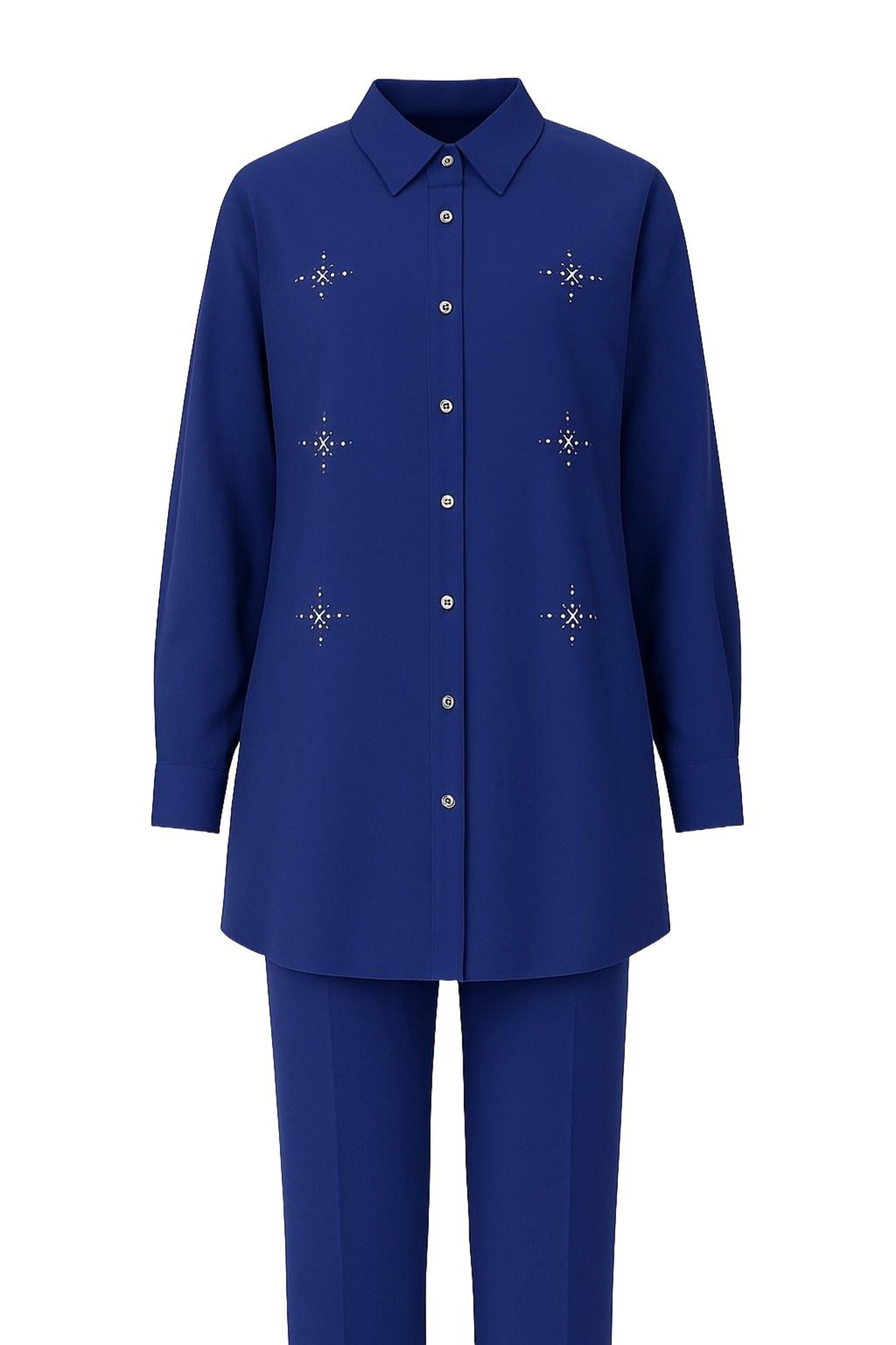 Pantalons de tailleur MODAMIHRAM en bleu