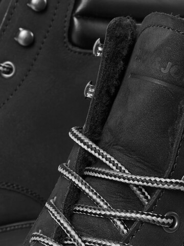 JACK & JONES Lace-Up Boots 'Stoke' in Grey