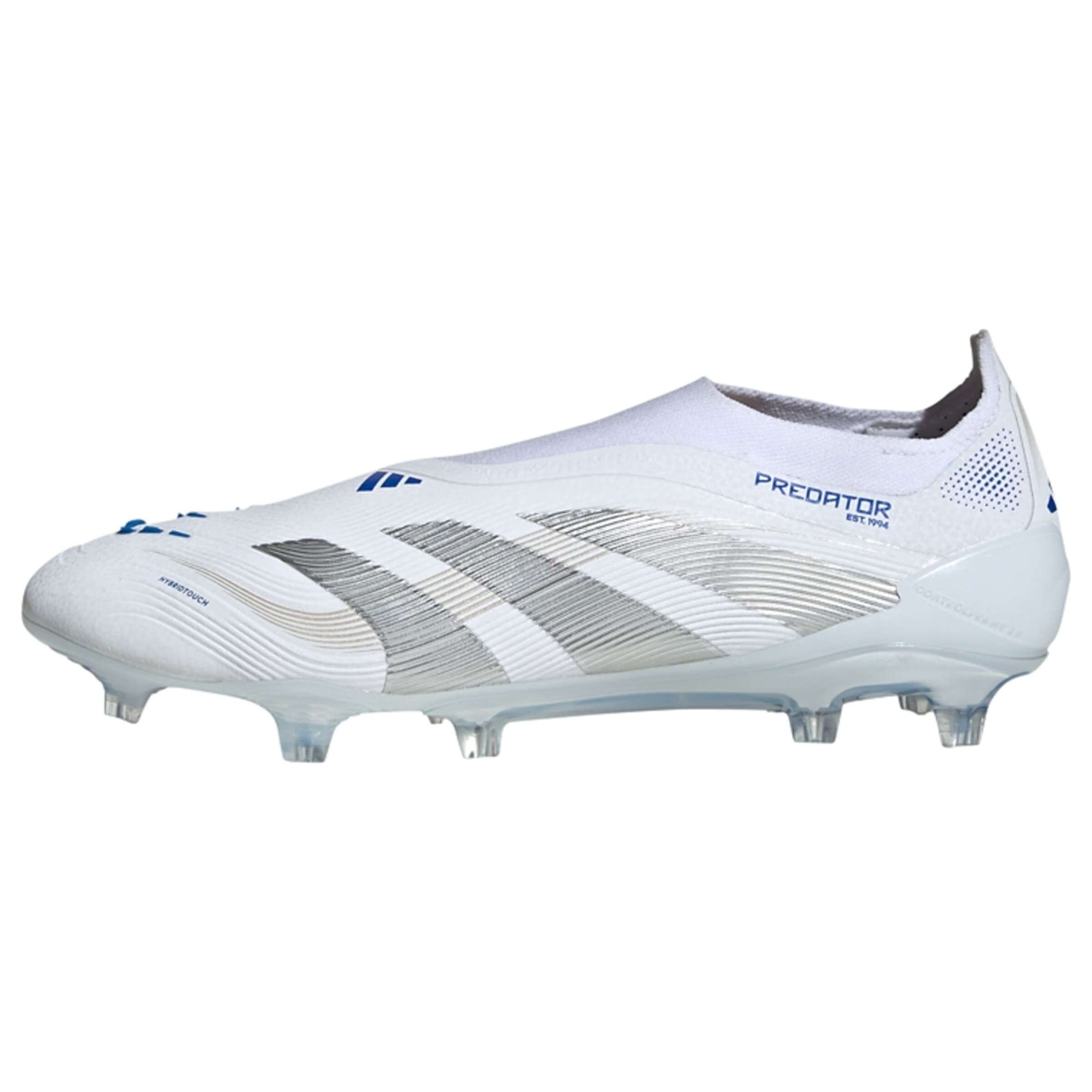 ADIDAS PERFORMANCE Chaussure de foot 'Predator Elite' en bleu / argent / blanc, Vue avec produit
