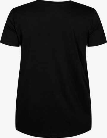 Active by Zizzi Shirt 'ALOGO' in Black