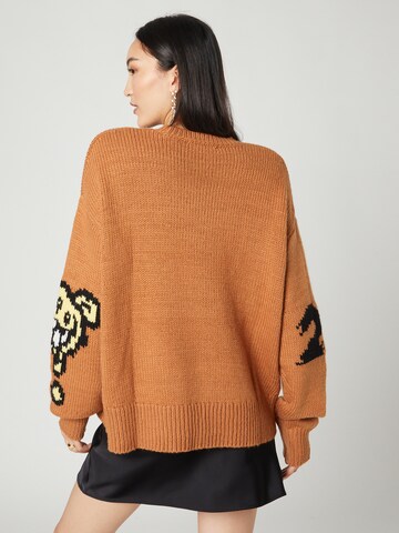 Smiles Sweater 'Yassin' in Brown