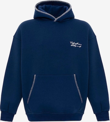 mėlyna Dandalo Megztinis be užsegimo: priekis