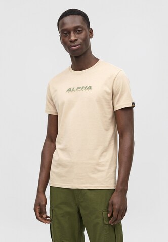 T-Shirt ALPHA INDUSTRIES en beige