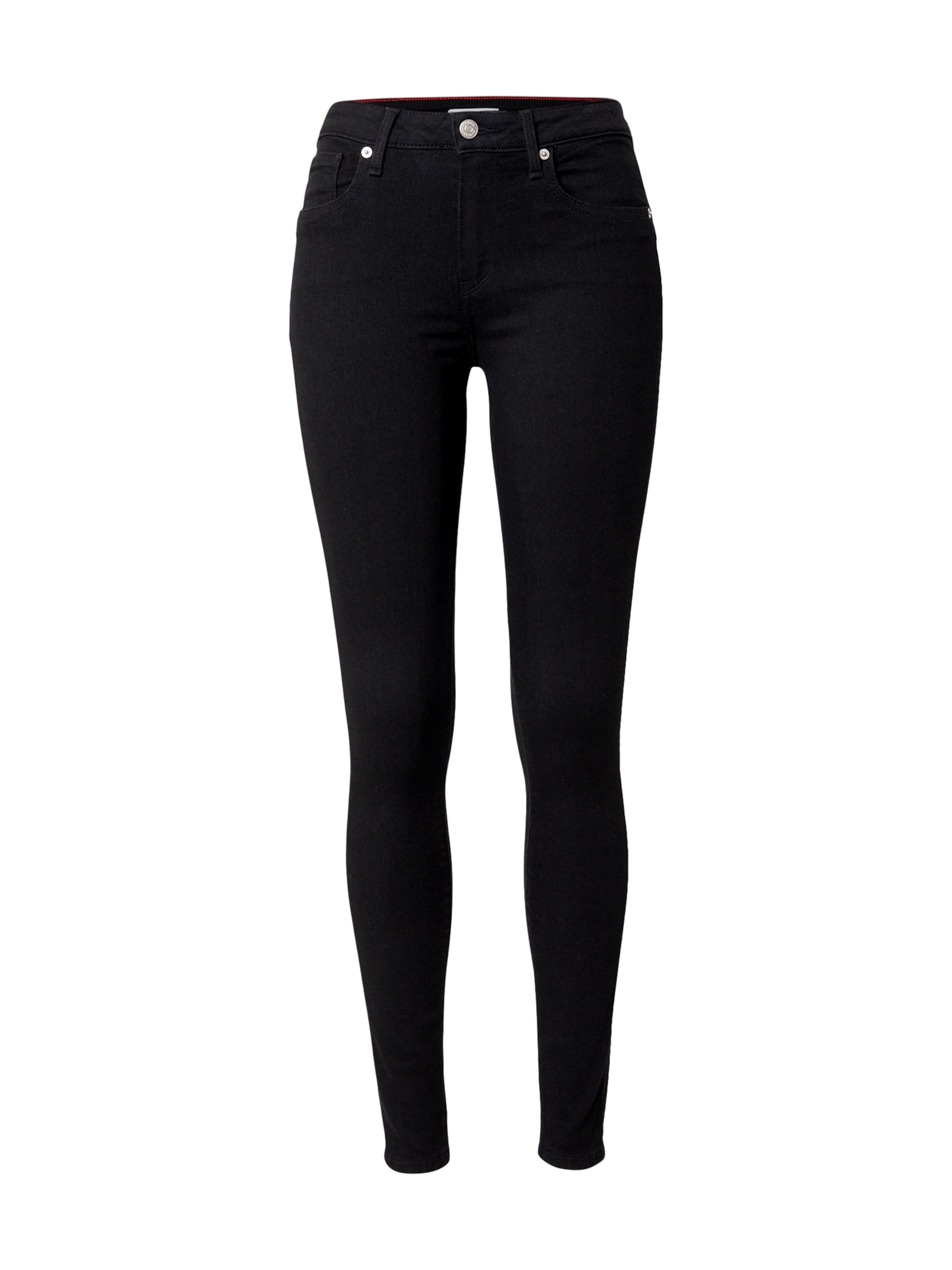 TOMMY HILFIGER Skinny Jeans in Black: front