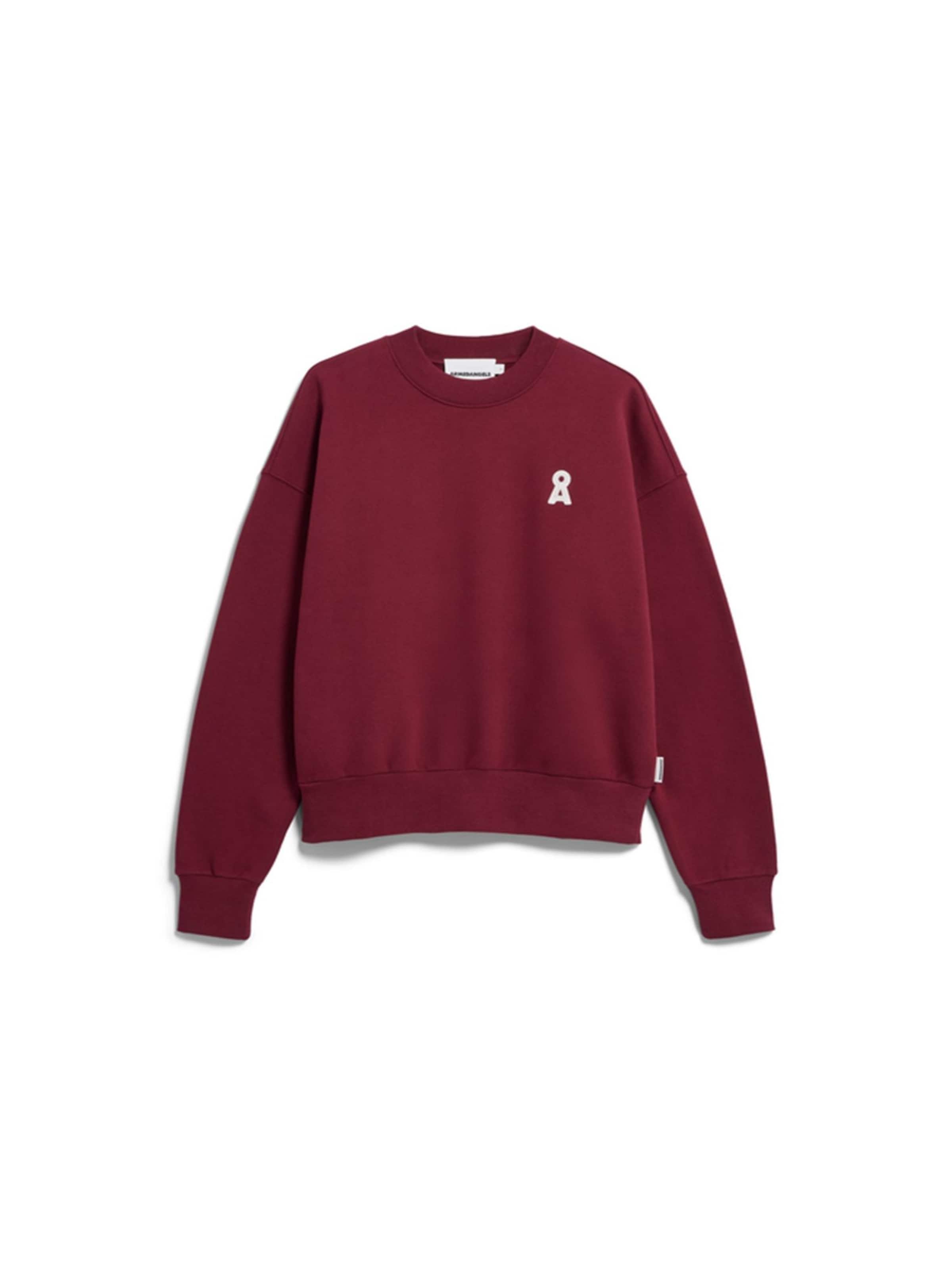 Sweat-shirt 'Iconic Å Alizaa' ARMEDANGELS en rouge : devant