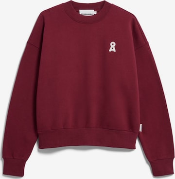 Sweat-shirt 'Iconic Å Alizaa' ARMEDANGELS en rouge : devant