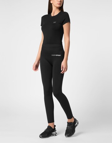 Skinny Pantalon de sport Plein Sport en noir