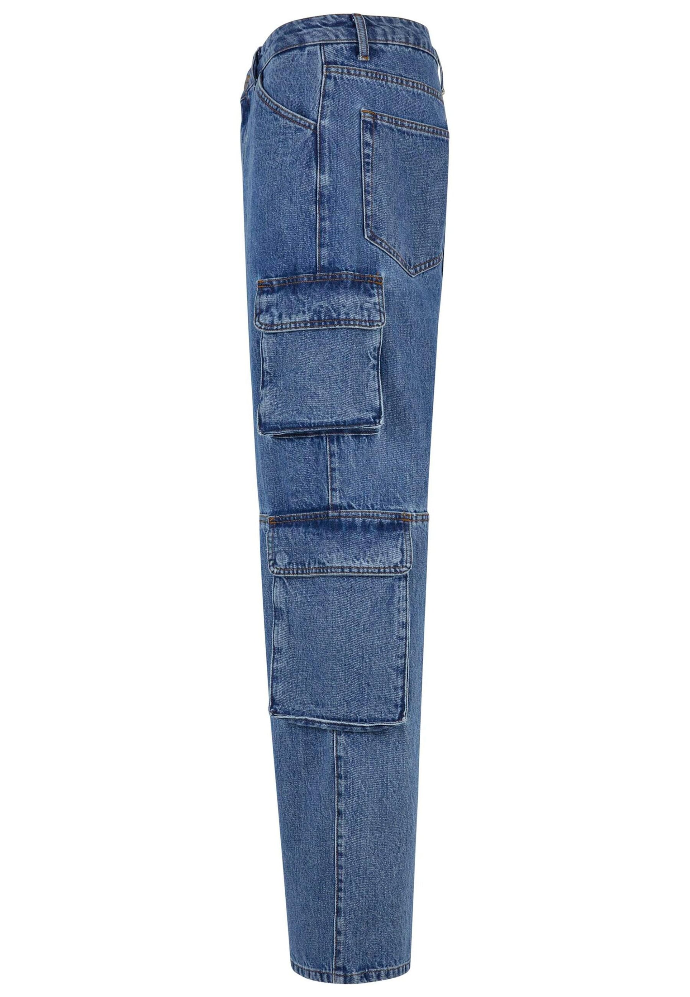 2Y Studios Loosefit Τζιν cargo 'Aidan' σε μπλε