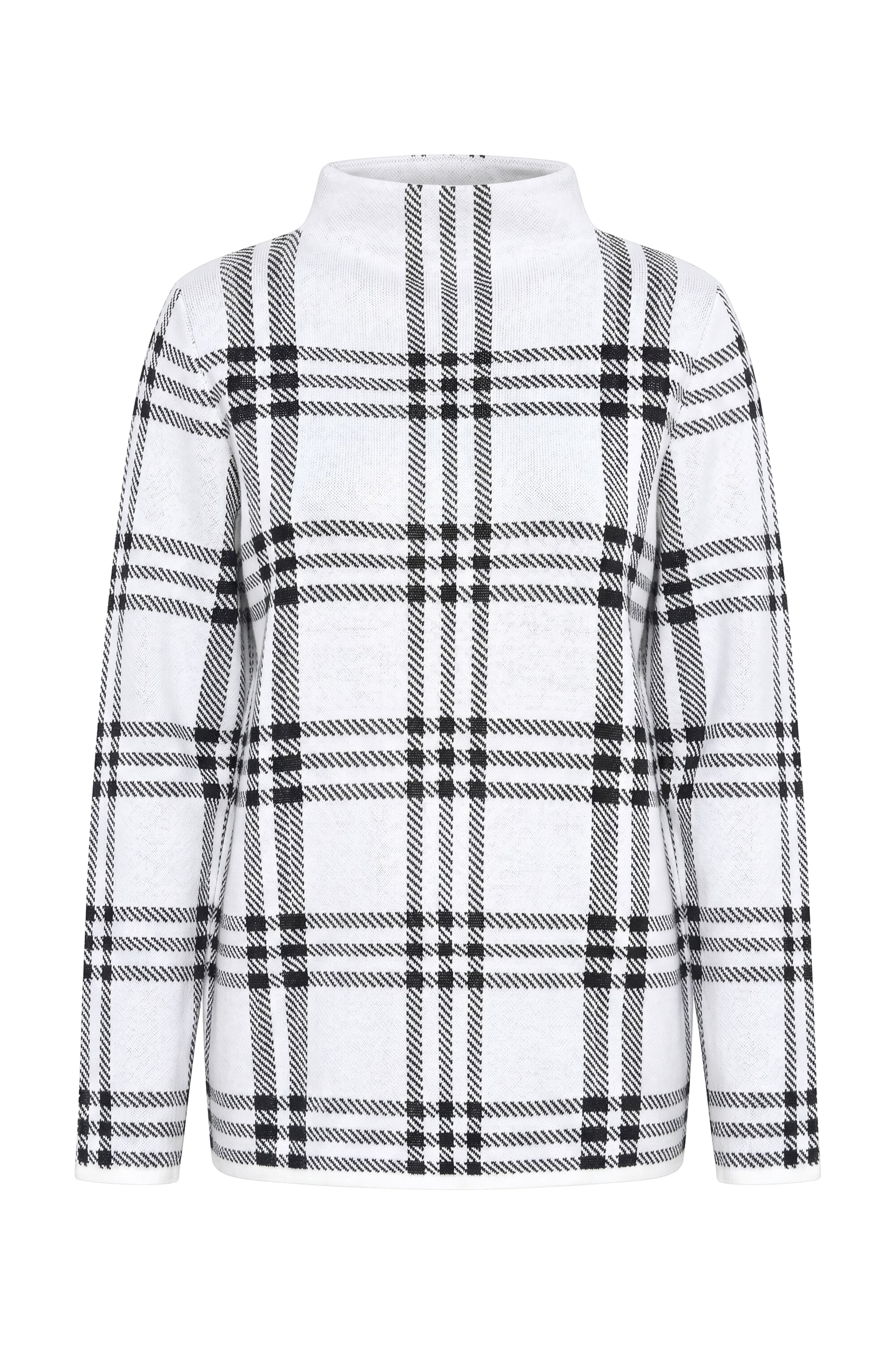 Ulla Popken Pullover in XL-XXL in schwarz / offwhite, Produktansicht
