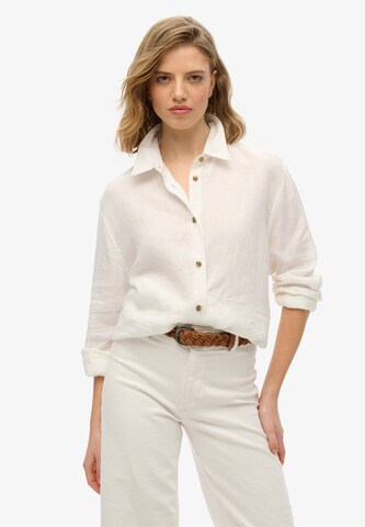 Superdry Blouse in Wit: voorkant