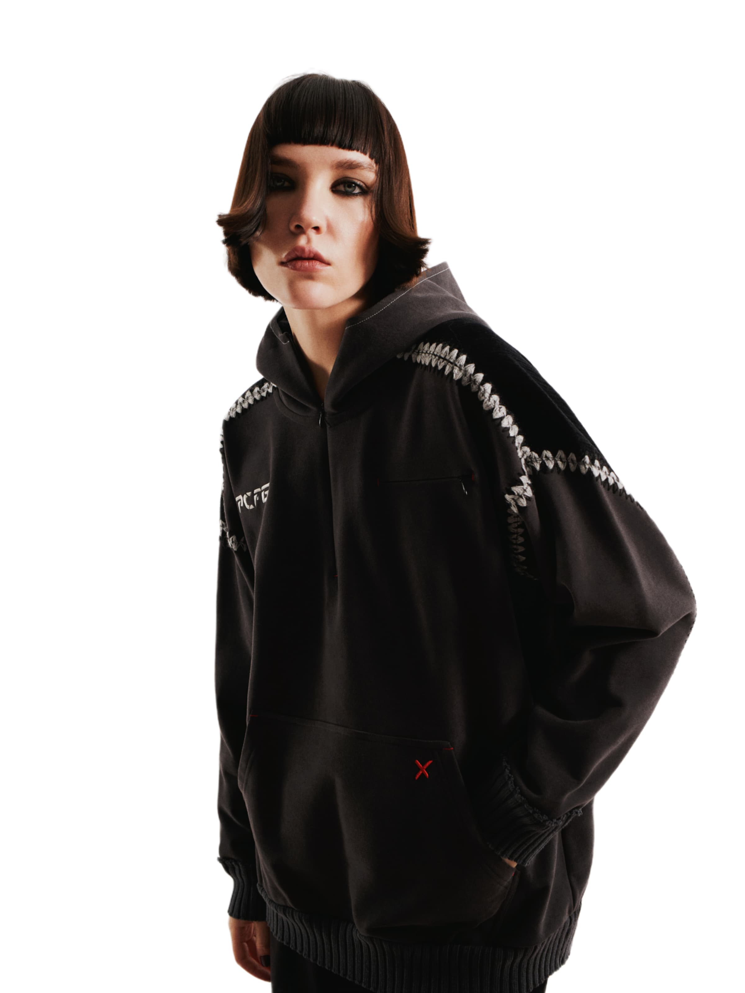 PCFG Sweatshirt in Grau: Vorderseite