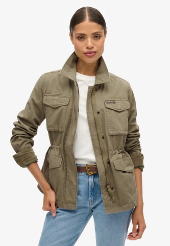 Veste mi-saison Superdry en vert : devant