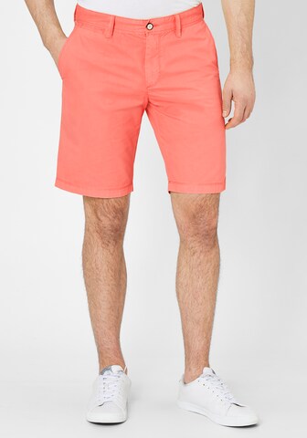 REDPOINT Regular Chino Pants in Orange: front