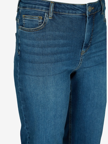 Regular Jeans 'GEMMA' de la Zizzi pe albastru