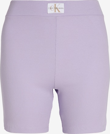 Skinny Leggings Calvin Klein Jeans en violet : devant