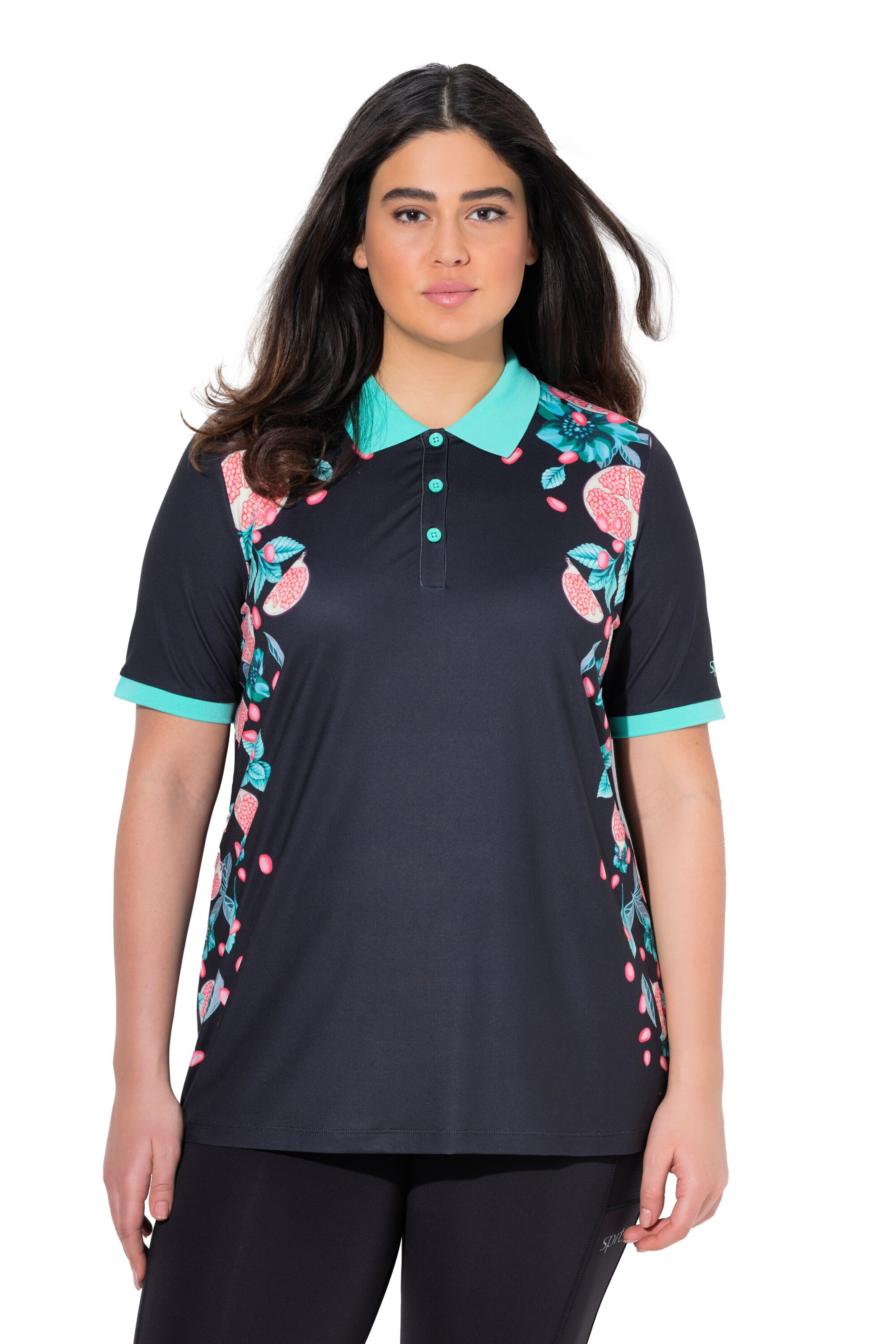 Ulla Popken Shirt in Black: front