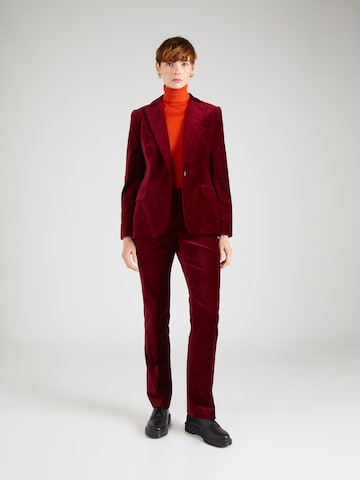 regular Pantaloni con piega frontale di Lauren Ralph Lauren in rosso