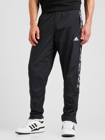 ADIDAS SPORTSWEAR Обычный Спортивные штаны 'Pride Tiro' в Черный: спереди