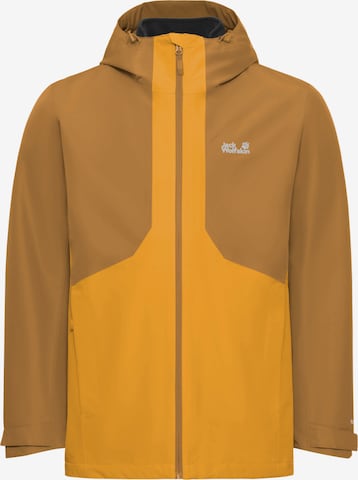 JACK WOLFSKIN Performance Jacket in Yellow: front