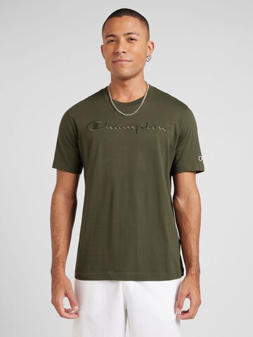 Maglietta di Champion Authentic Athletic Apparel in verde: frontale