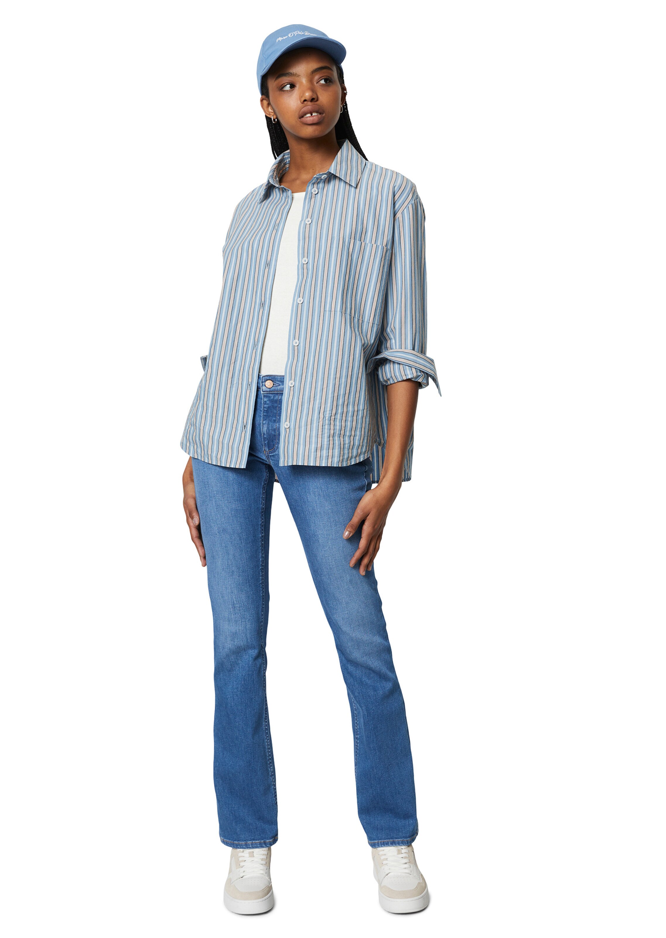 Marc O Polo DENIM Blusa en Azul Azul Claro ABOUT YOU