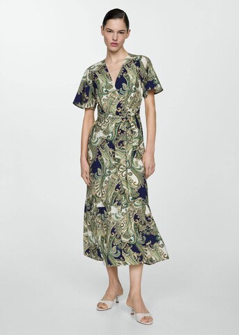 Rochie de vară de la MANGO pe albastru