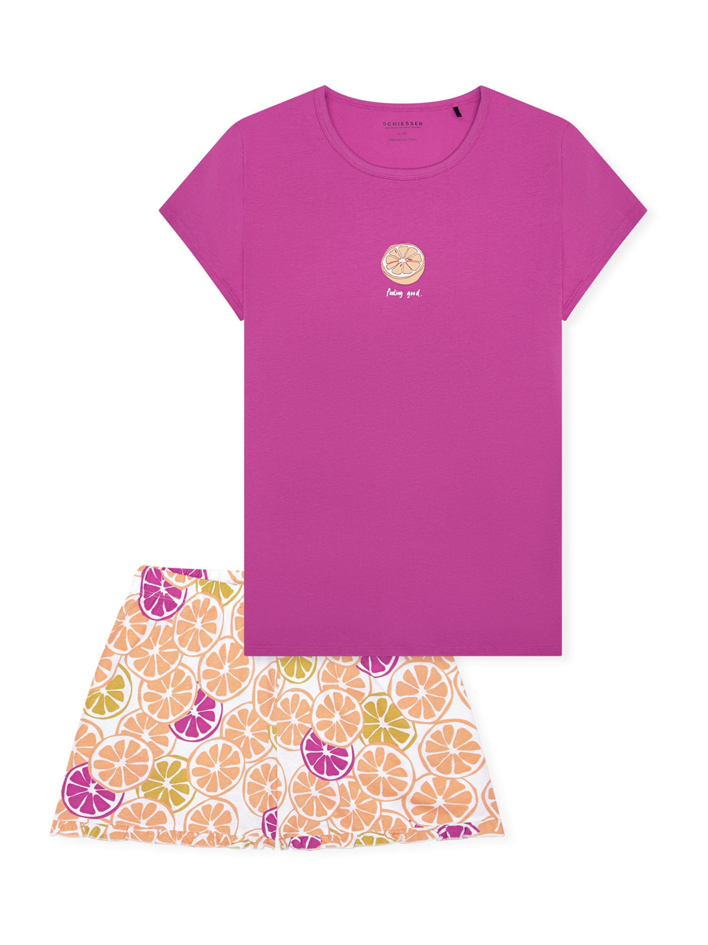 Pyjama ' Nightwear ' SCHIESSER en orange : devant