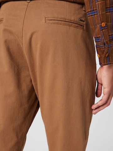 IMPERIAL Normální Chino kalhoty – hnědá